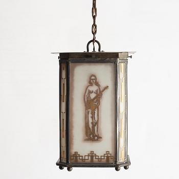 Ceiling lamp, Jugend, early 20th century.