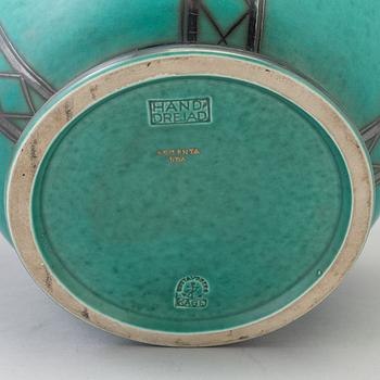 WILHELM KÅGE, an 'Argenta' stoneware vase from Gustavsberg, second half of the 20th Century.