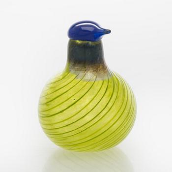 Oiva Toikka, glasfågel, "Mek bird" signerad O. Toikka Nuutajärvi.