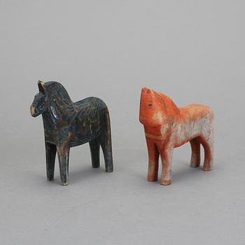 DALAHÄSTAR, trä, 1800-tal/1900-talets början.