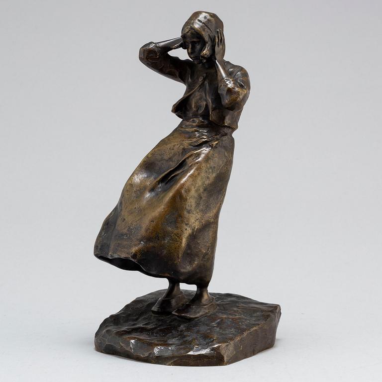Ruth Milles, "Flicka i blåst" (=Young woman in the wind).