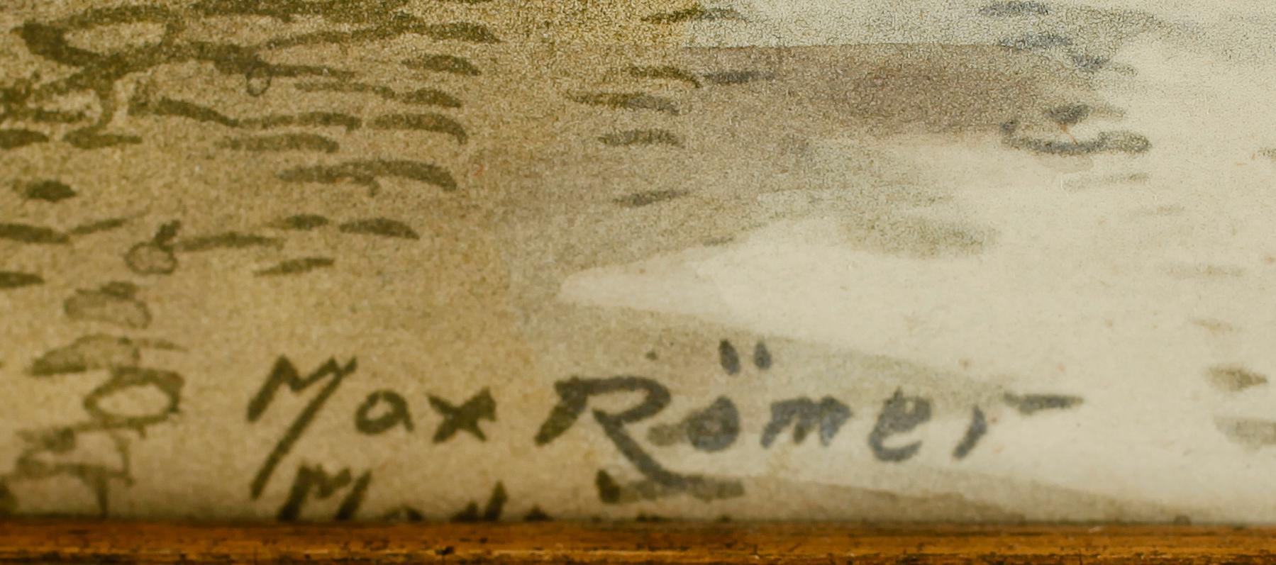 MAX RÖMER, 1 par, akvareller, signerade.