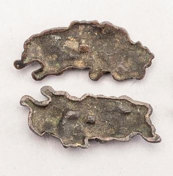 MENUKI, 1 par, järn, Edo (1603-1868).