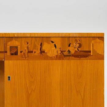 Sven Ekholm & Erik Matsson, sideboard, Swedish Modern "Tusen och en natt”, Lammhults stol- och snickerifabrik, 1940-tal.