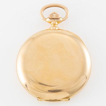 Longines, fickur, 18K guld, savonett, 53 mm.