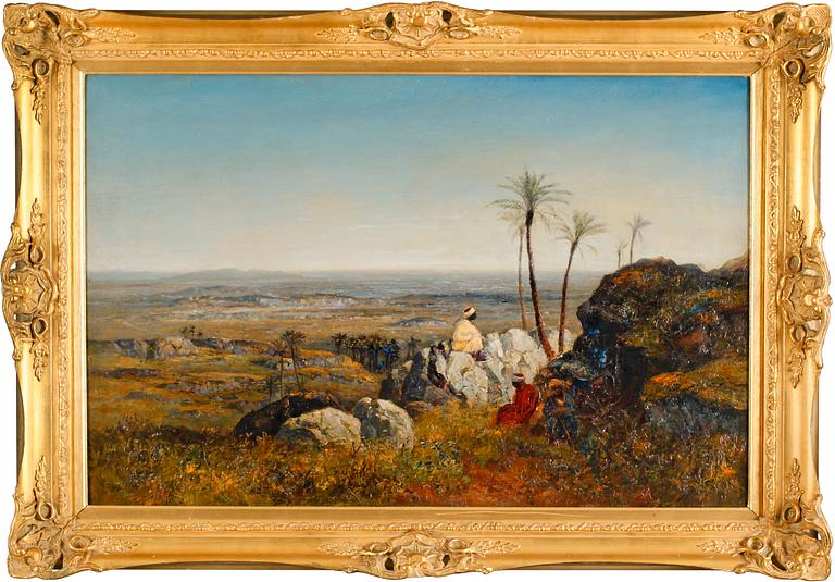 Benjamin Constant In the manner of the artist, "Chabs on the lookout, distant view of the Sahara".