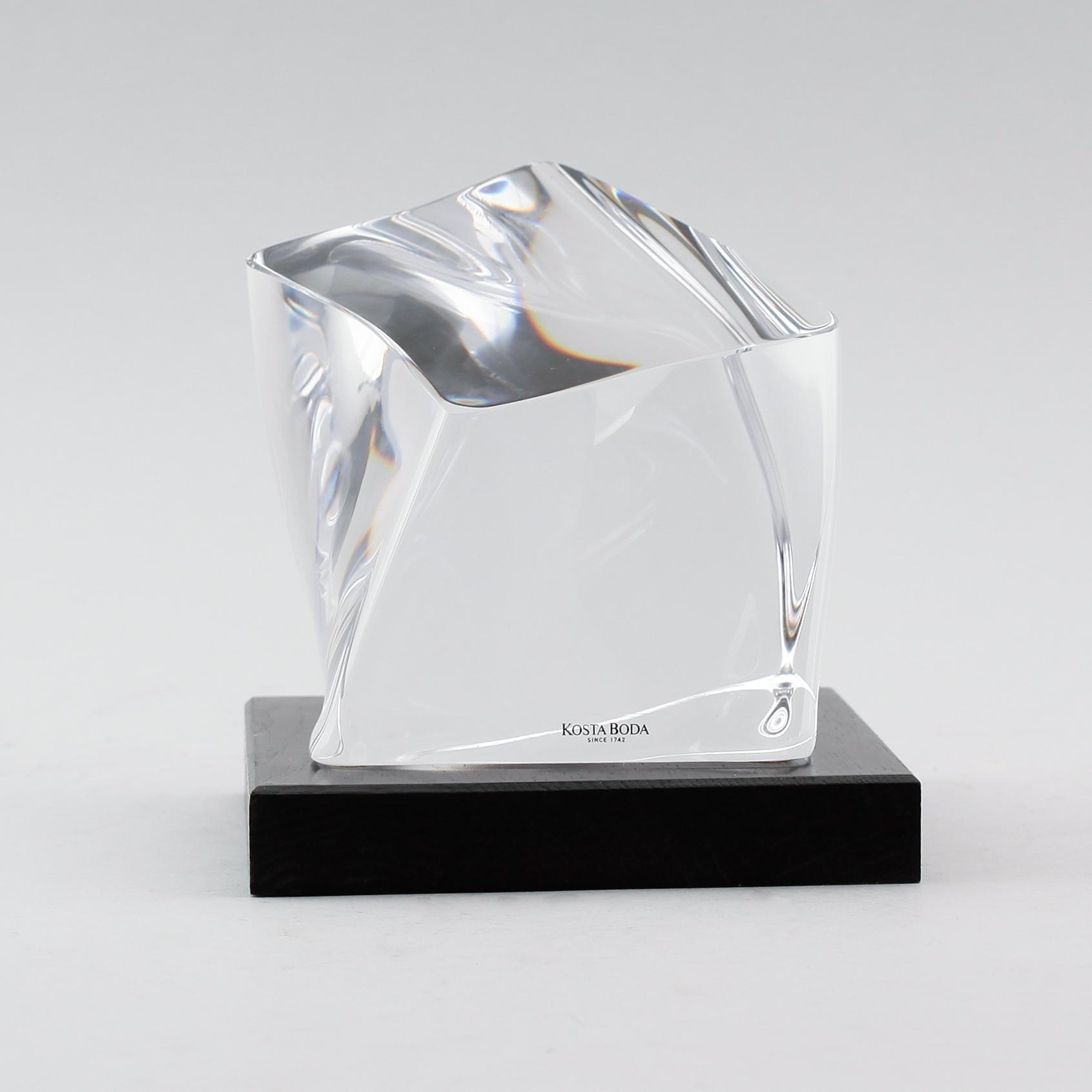 SKULPTUR, glas, Göran Wärff, Kosta Boda.