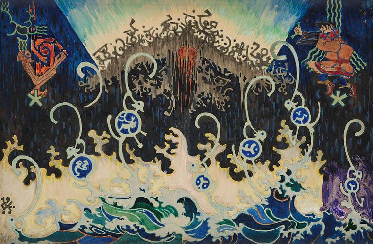 Ossian Elgström, Mythological composition.