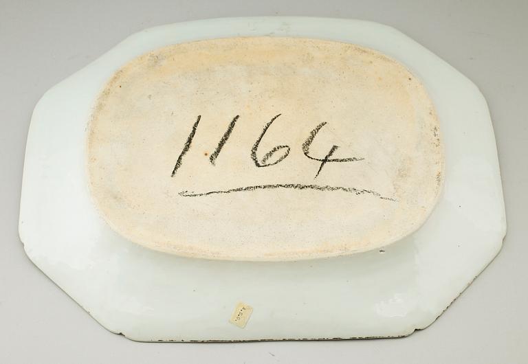 STEKFAT, porslin, Kina, 1700-/1800-tal.