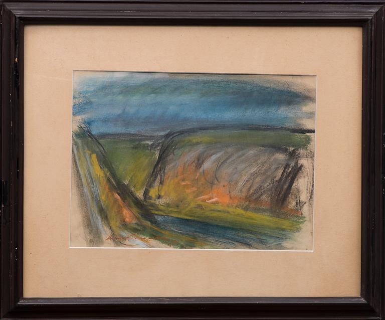 AIMO KANERVA, pastell på papper, signerad och daterad -45.