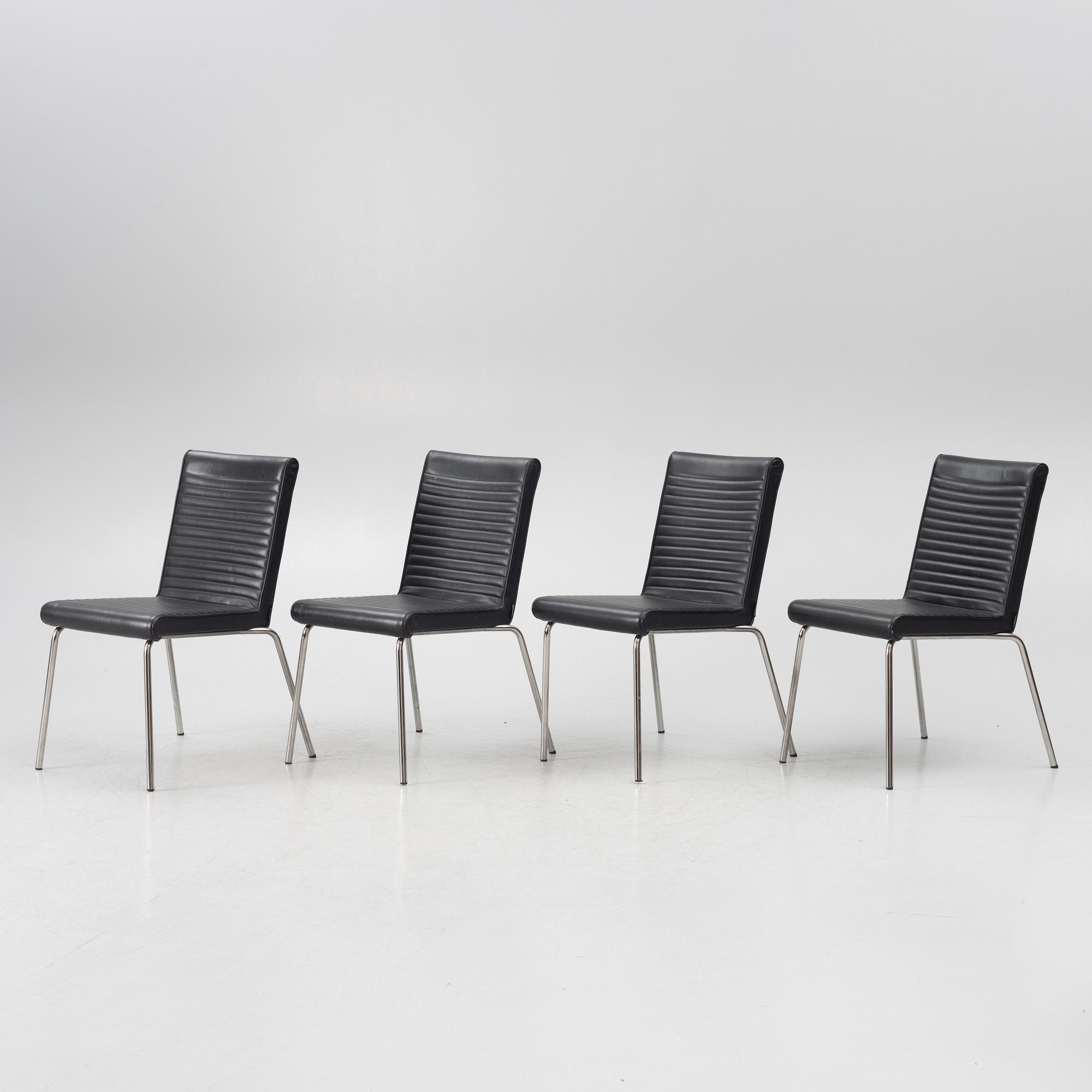 Olle Andersson, four 'Quick' chairs, Offecct.