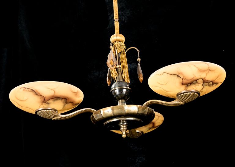 A ceiling lamp from the first half of the 20th century.