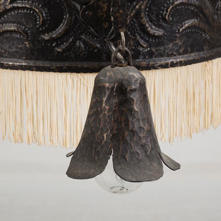 A jugend ceiling lamp, beginning of the 20th century.