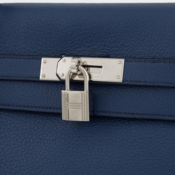 Hermès, a Navy blue Clemence 'Kelly 32', 2006.