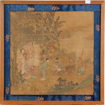 SIDENMÅLERI, Kina, 1900-tal.