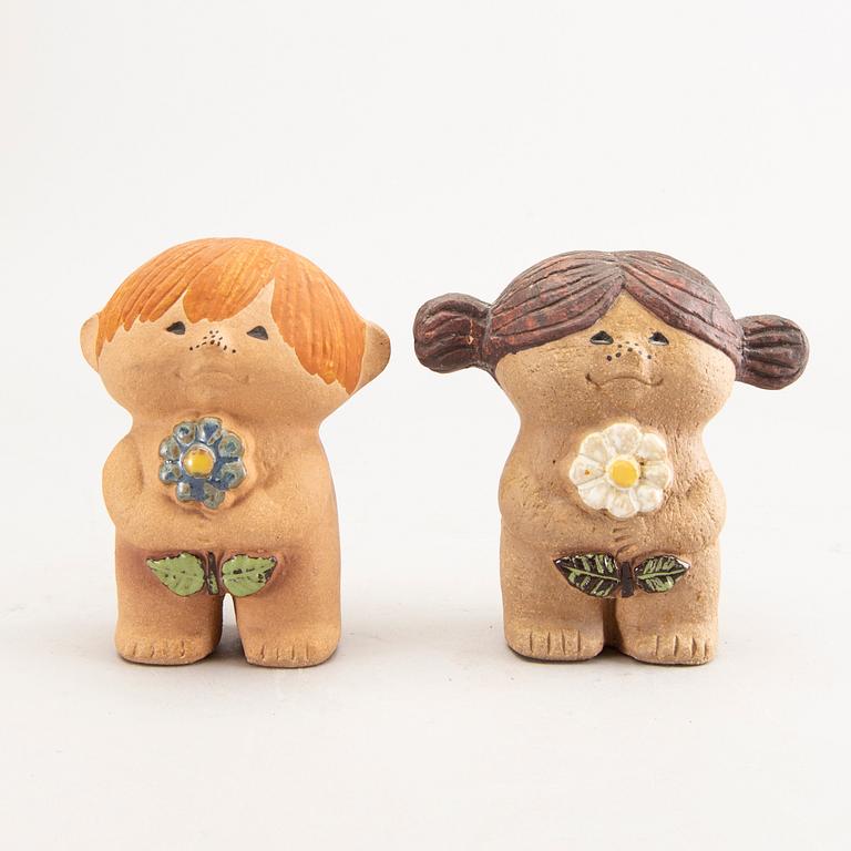 Lisa Larson,  figuriner, 2 st, stengods, Gustavsberg.
