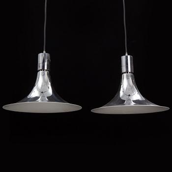 A pair of ceiling lamps design Franca Helg & Franco Albini for Sirrah, Italy, 1960s.