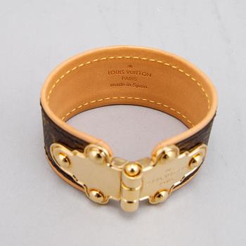 Louis Vuitton, a monogram canvas 'Save It' bracelet, 2011. Size 17.