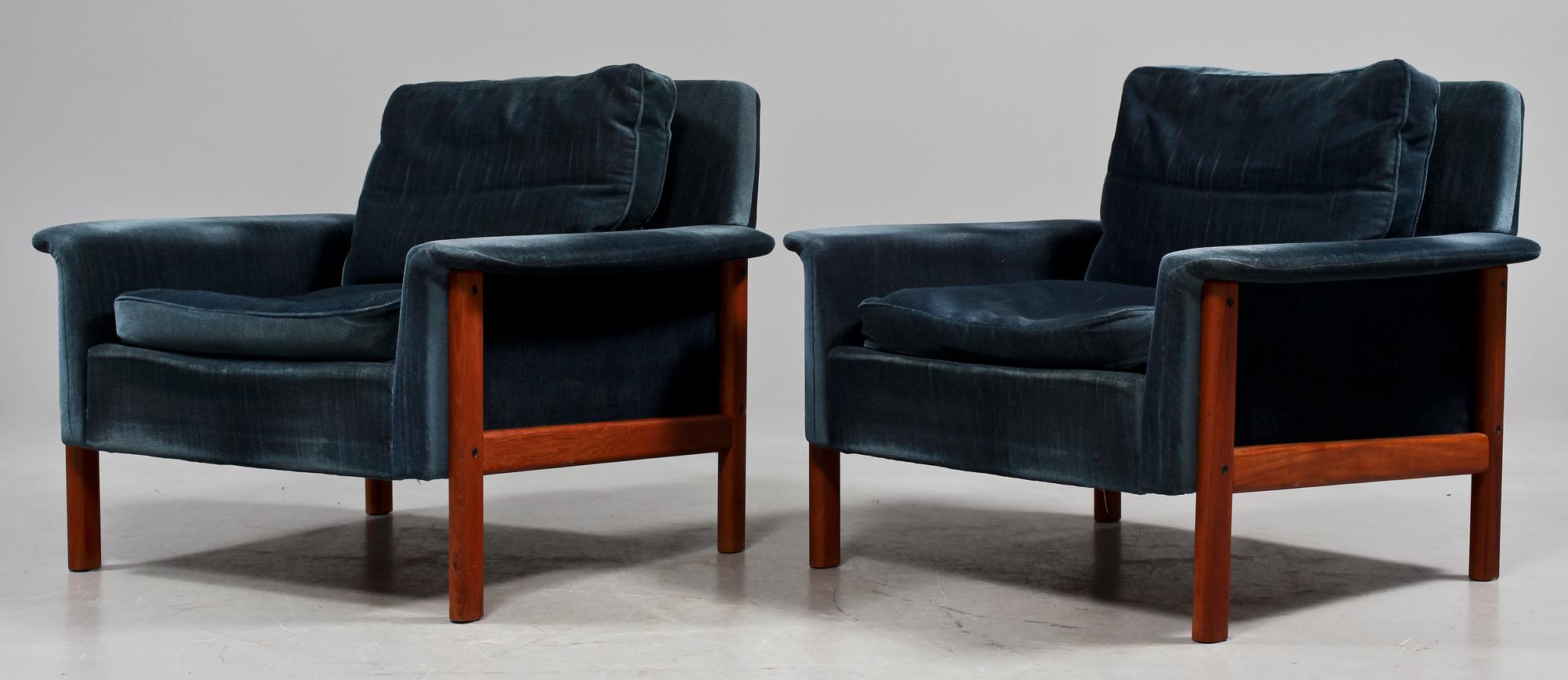 FÅTÖLJER, ett par, Dux, 1900-talets andra hälft.