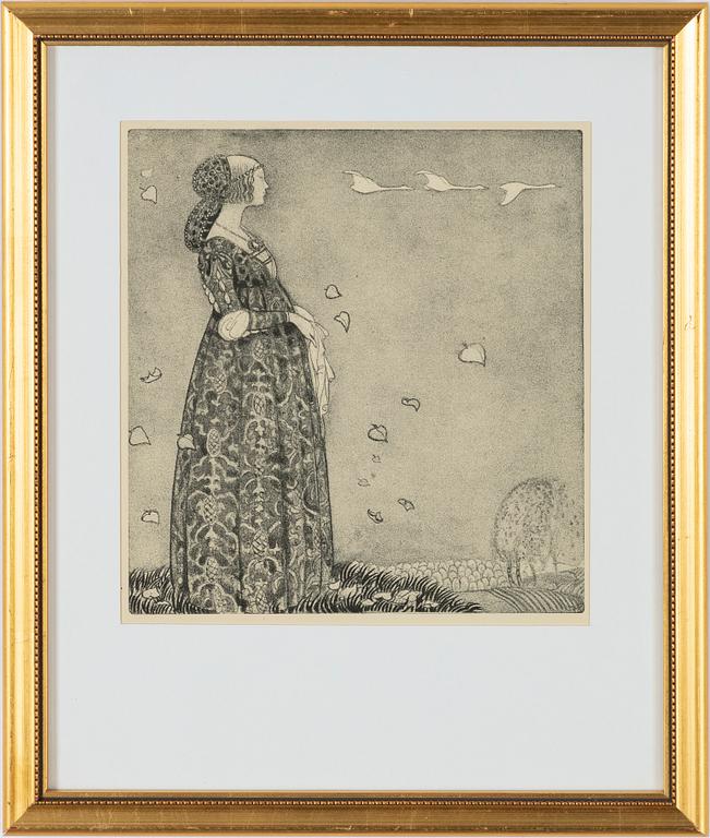 John Bauer, "Prinsessan och Svanarna".