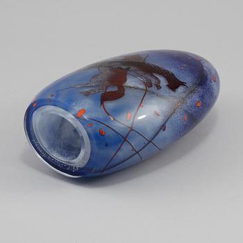 SKULPTUR, glas, Sven-Åke Carlsson, Transjö, signerad, sent 1900-tal.