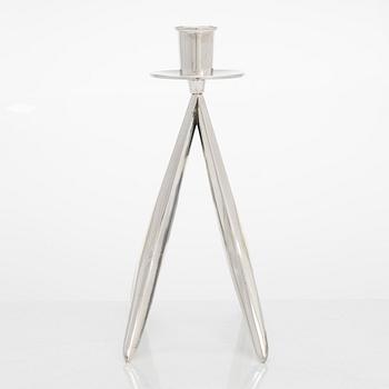 Anna-Greta Eker, A silver candlestick for Auran Kultaseppä Oy, Turku, 1968.
