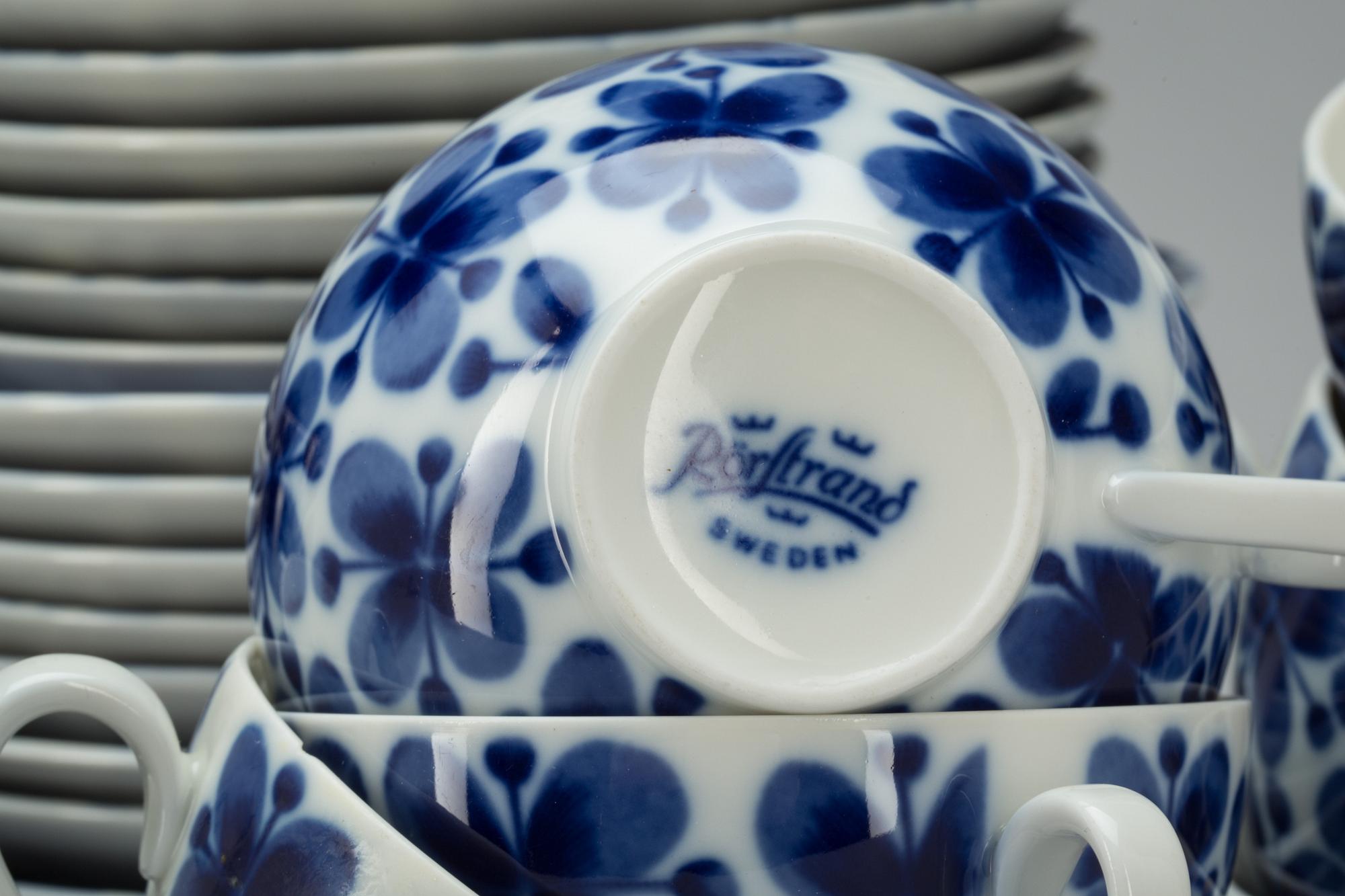KAFFE- och TESERVIS, 20 delar, porslin, "Mon Amie", Rörstrand.