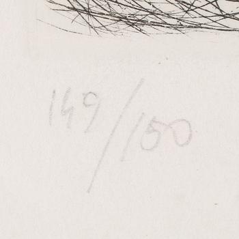 SALVADOR DALÍ, an etching, signed and dated 1963.