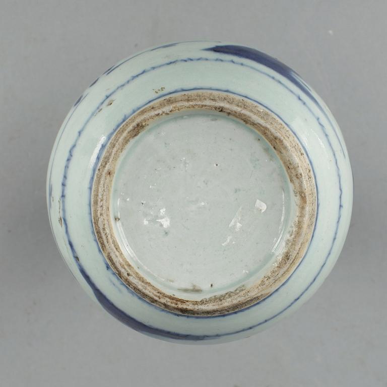 FLASKA, porslin, Kina, 1800-tal.