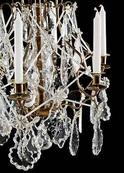 LJUSKRONA, rokokostil, 1900-talets mitt. Höjd ca 85 cm.