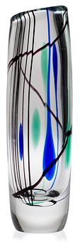 777. A Vicke Lindstrand 'Abstracta' glass vase, Kosta 1950's.