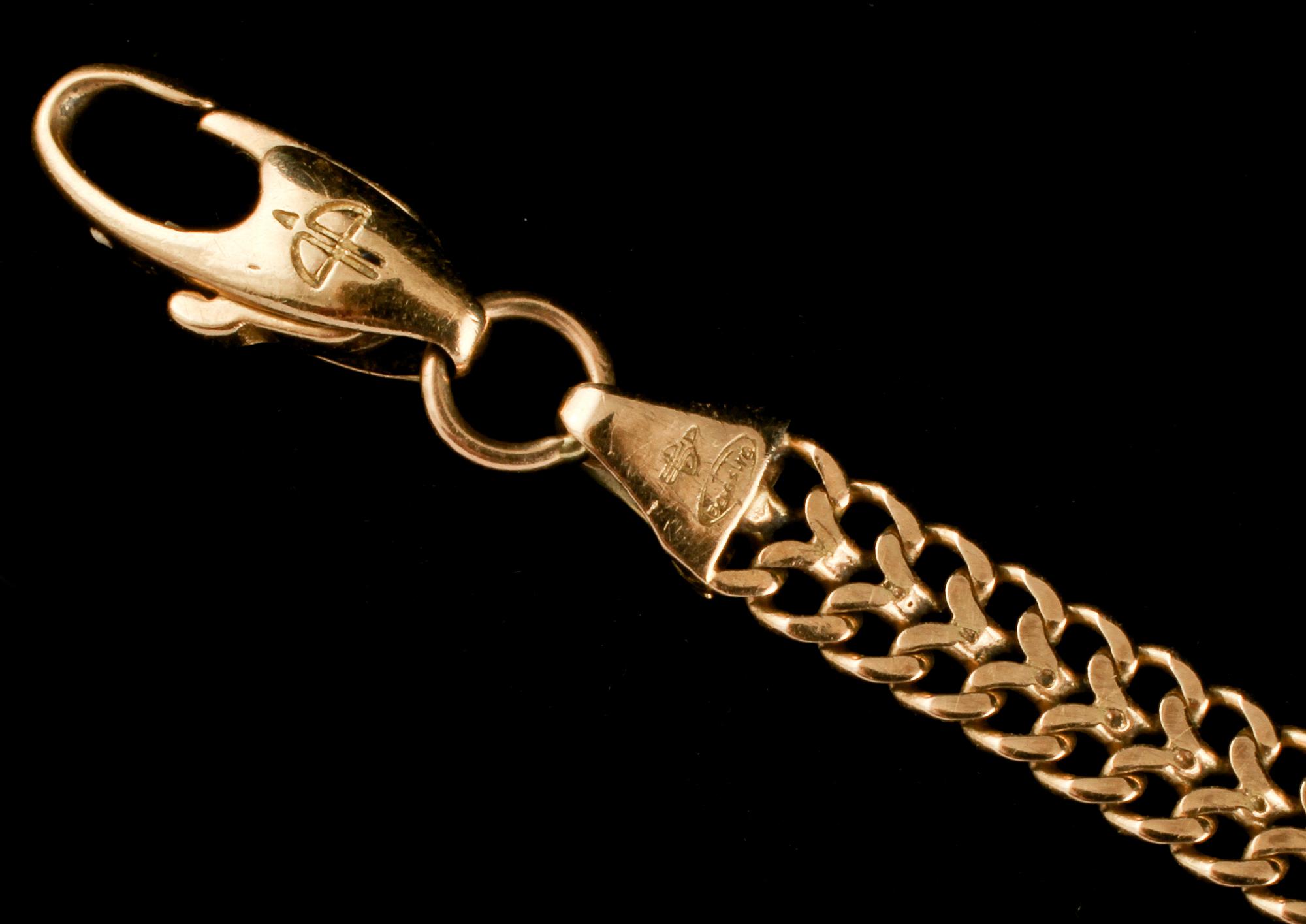 ARMLÄNK, 18k guld, balestra, Italien. Vikt 6 g.