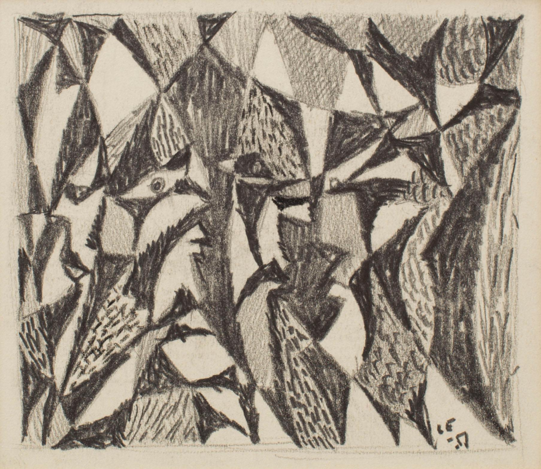 LARS ENGLUND, Pencil, 2 signed.