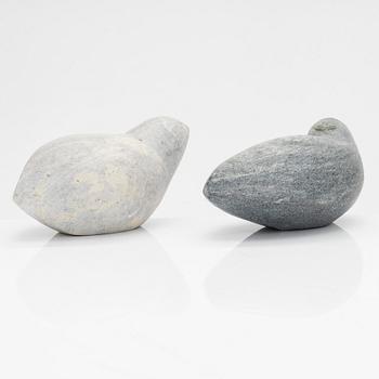 Juhani Saksa, two sculptures.