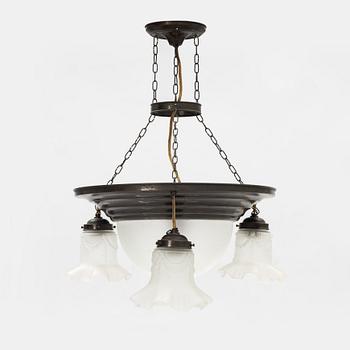 A ceiling light, early 20th Century.