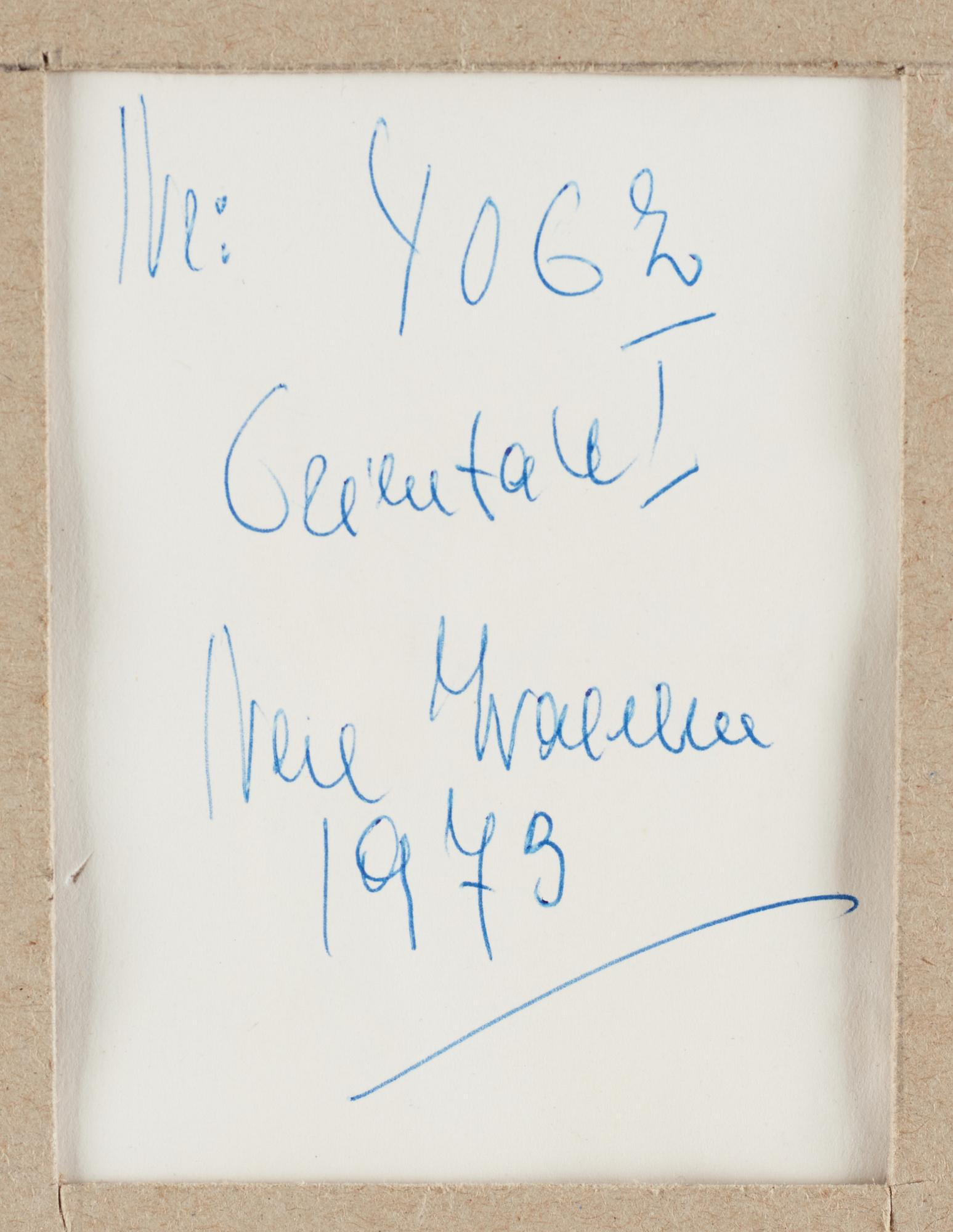 NELL WALDEN, gouche på papper, signerad och daterad -73.