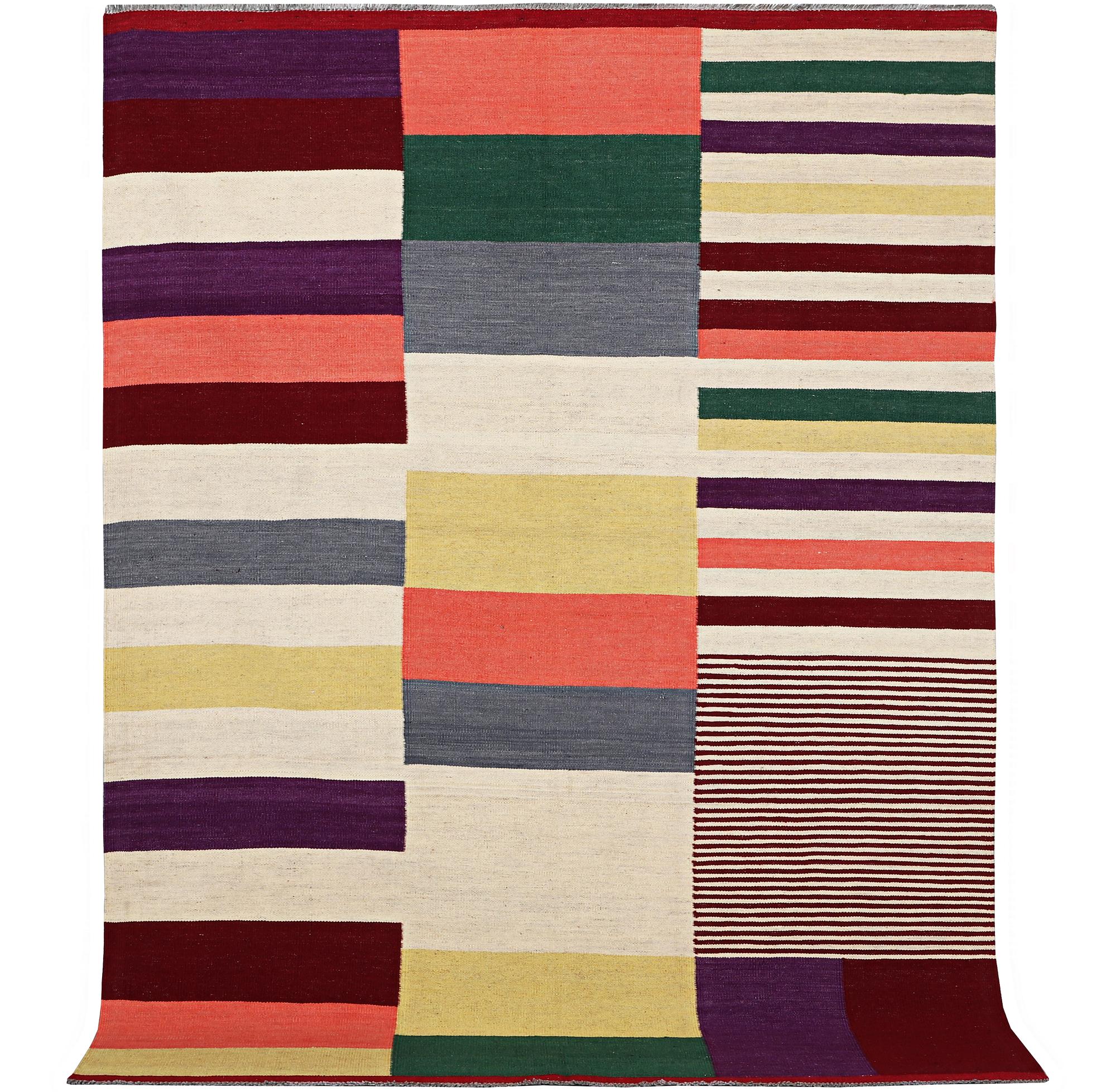 Matta, Kelim, modern design, ca 240 x 172 cm.