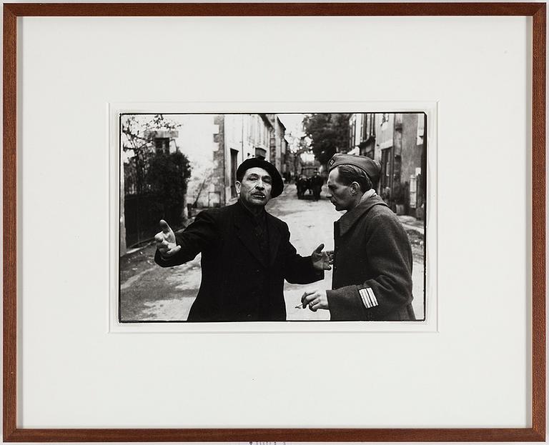 HENRI CARTIER BRESSON, gelatinsilverfotografi med fotografens stämpel samt copyrightstämpel från Europapress AB a tergo.