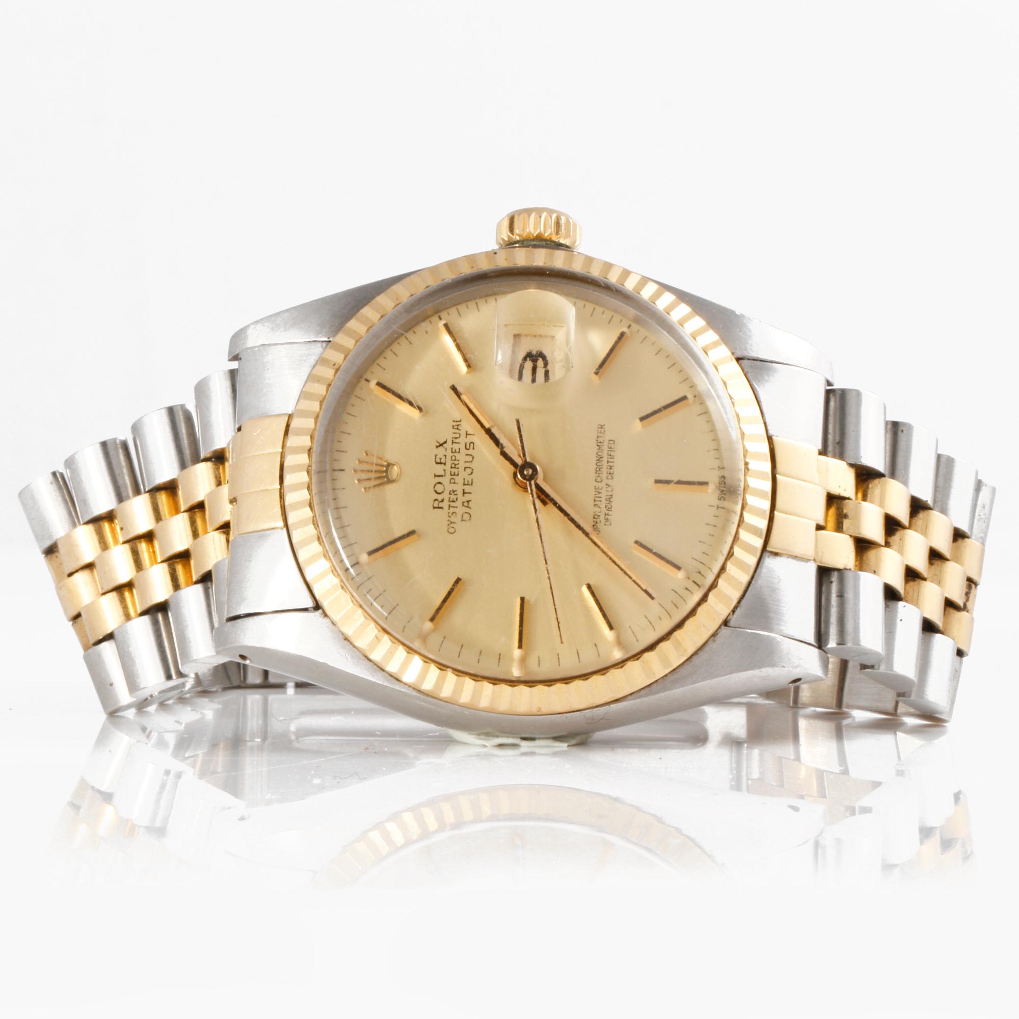 ARMBANDSUR, herr, stål och guld, Rolex Oyster Perpetual Datejust.