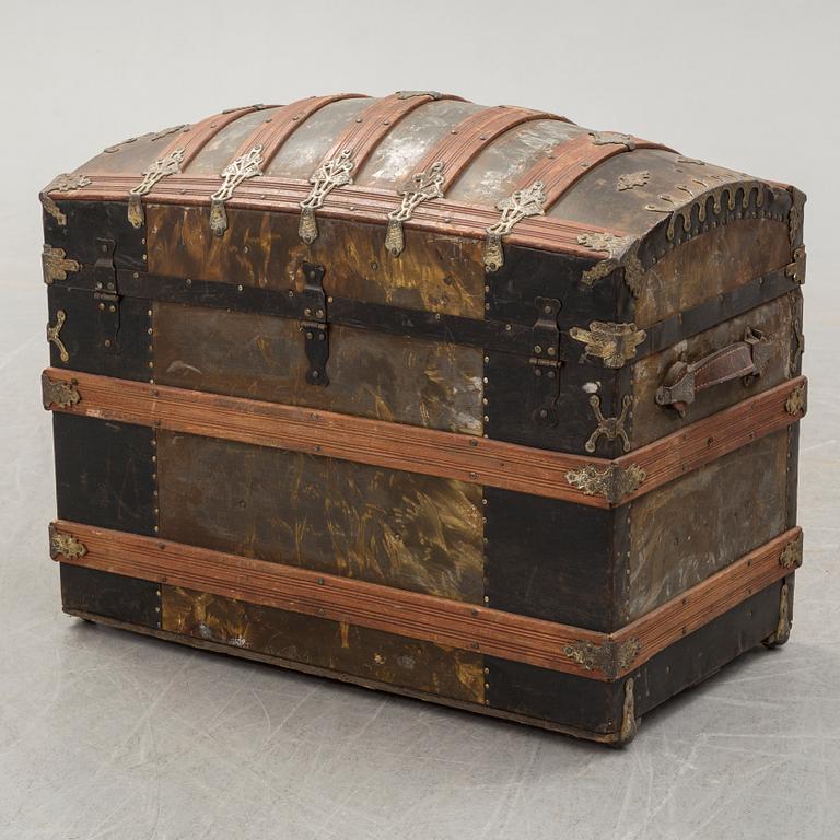 A late 19th century trunk.