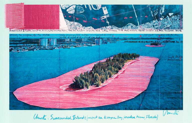 Christo & Jeanne-Claude, "Surrounded Islands, Biscayne Bay, Miami, Florida".