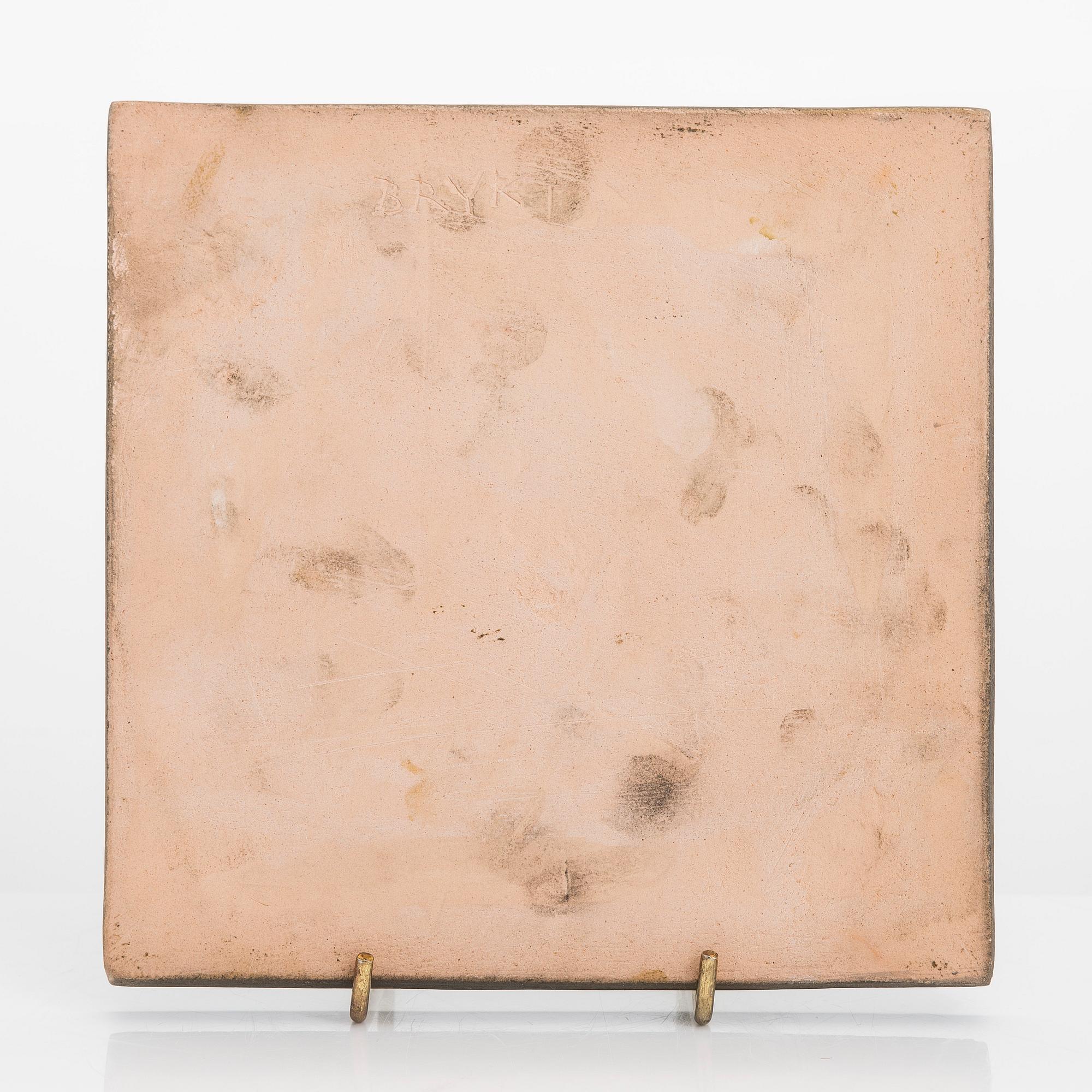Rut Bryk, relief, stengods signerad BRYK.