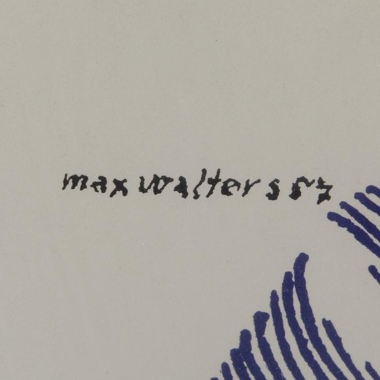 MAX WALTER SVANBERG litografier, 2 st. Signerade och daterade 57.