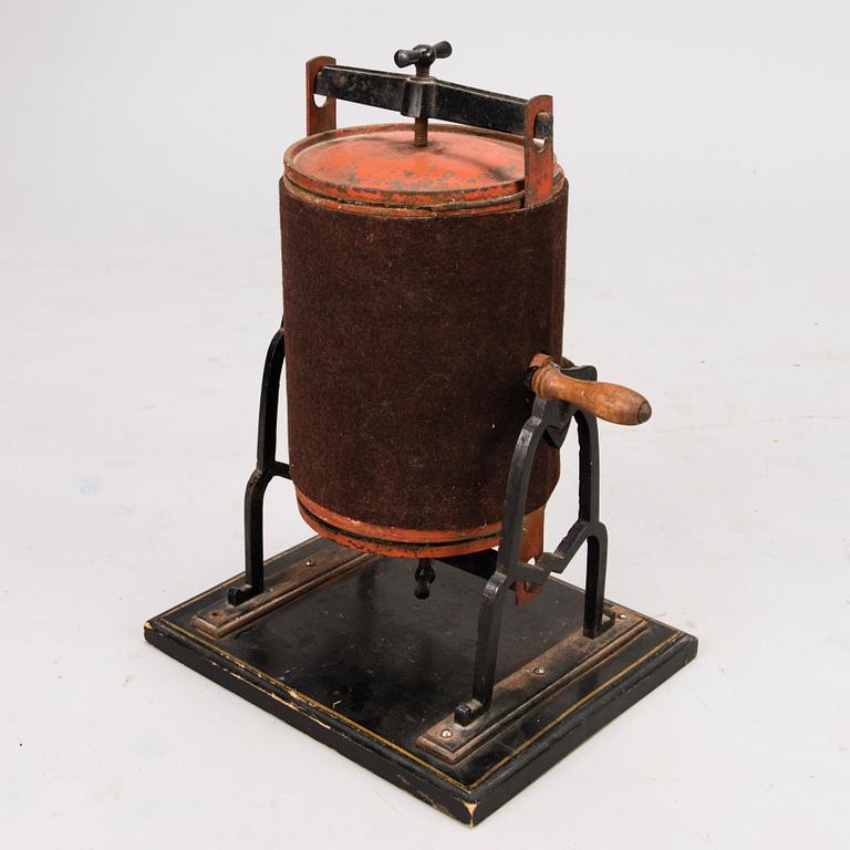 A 1930's ice cream maker.