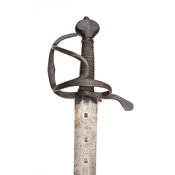 VÄRJA, sk soldatsvärd, m/1653.