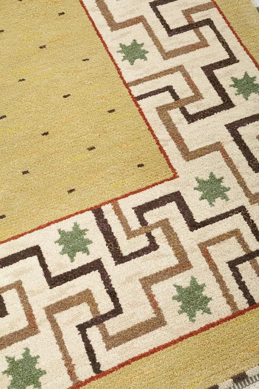Märta Måås-Fjetterström, A CARPET, "Il Greco", knotted pile, ca 246 x 172 cm, signed AB MMF.