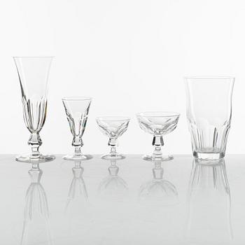Elis Bergh, a 'Bergh' 54-piece glass service, Kosta, Sweden.