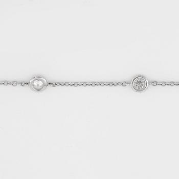 A brilliant-cut diamond, 12.09 cts, necklace.