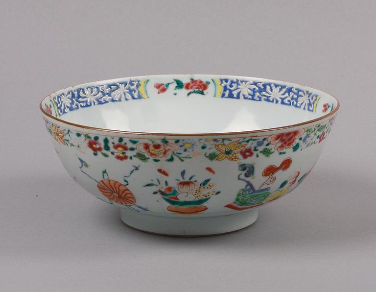 SKÅL, porslin, Qianlong, Kina 1700-tal.