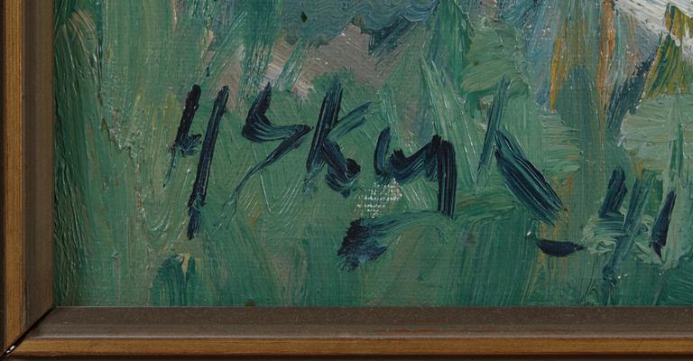 HENRIK SKAGH, olja på duk, sign.